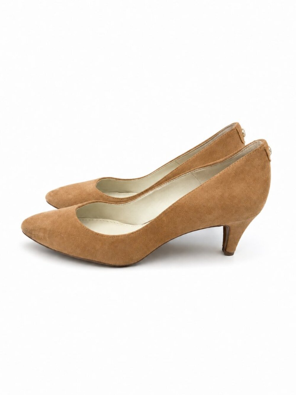 Anne Klein Tan Leather Kitten Heel Pumps iFlex (Size 8) - Picture 2 of 3